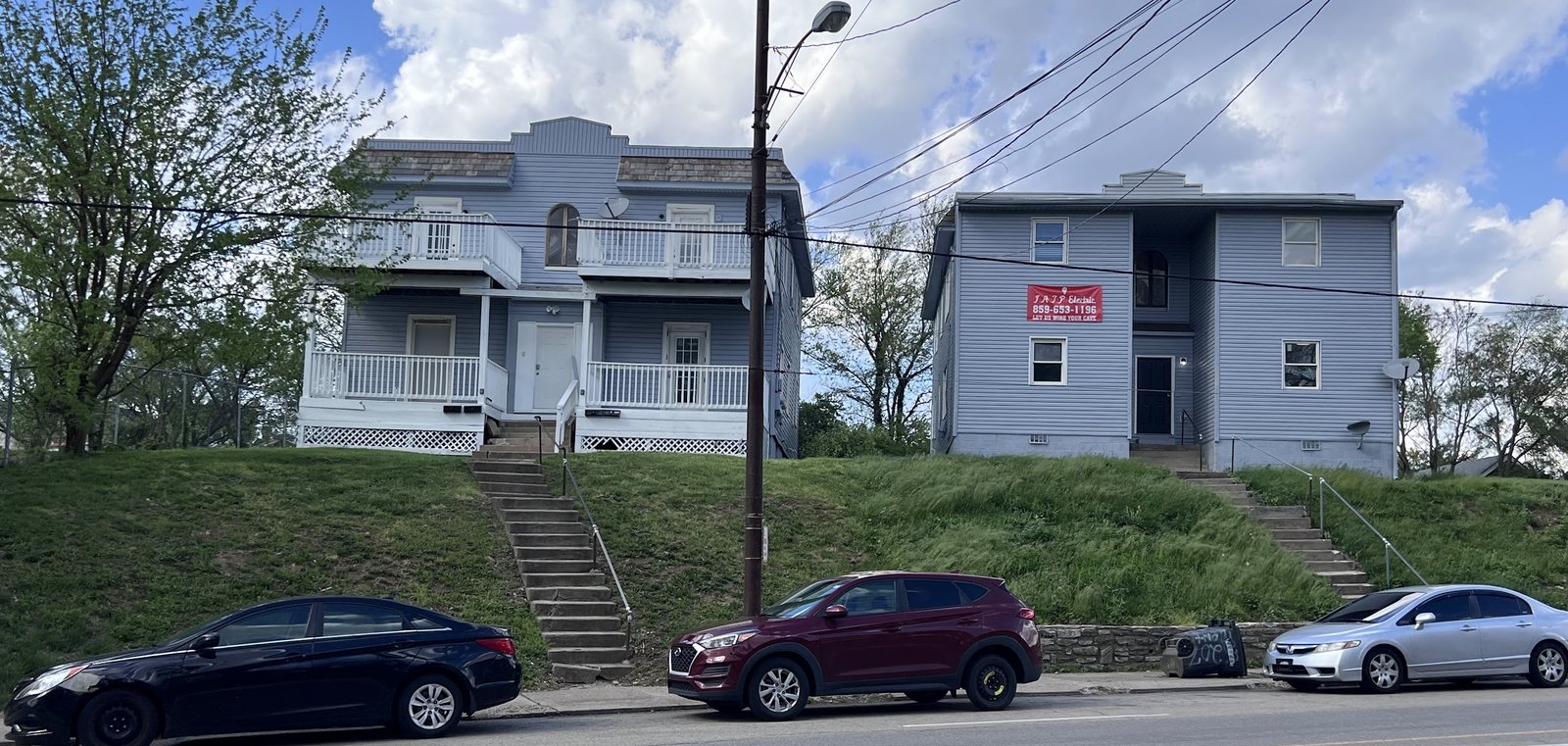 Both buildings from Montgomery Road